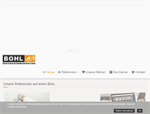 Tablet Screenshot of bohl.de